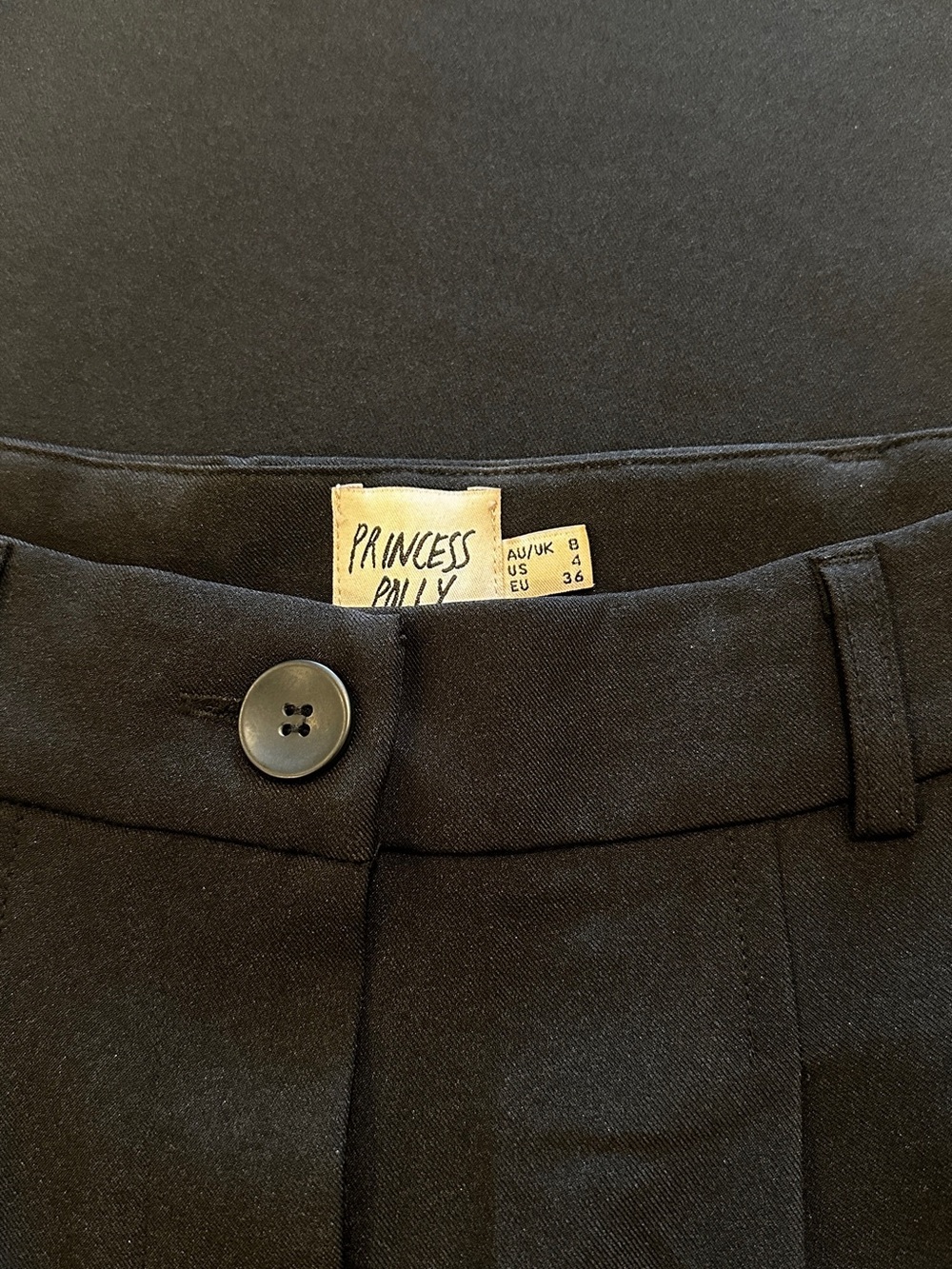 Princess Polly Archer Pant Black Size 4 - Picture 5 of 5